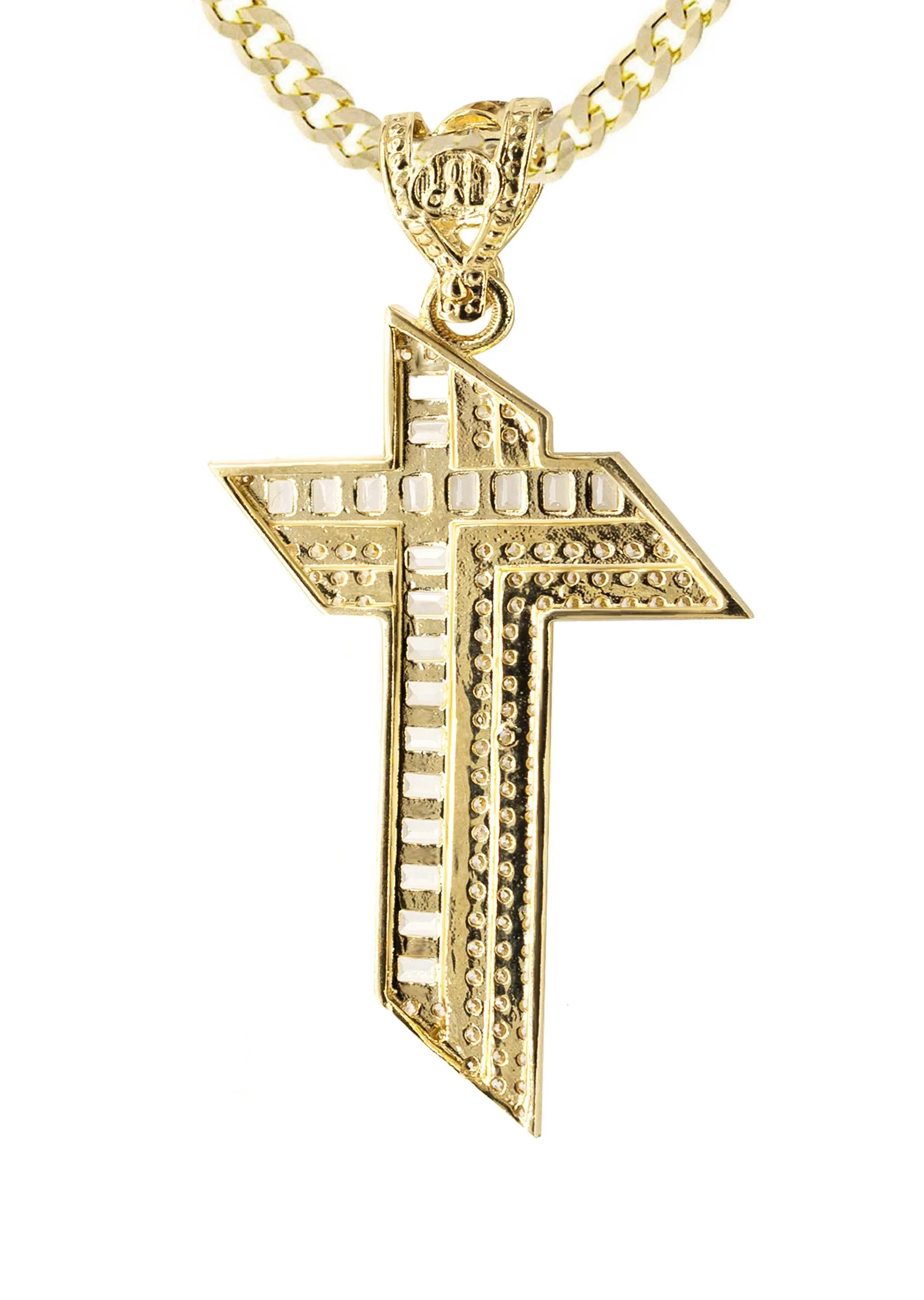 10K Yellow Gold Cross Necklace | Appx. 14.7 Grams