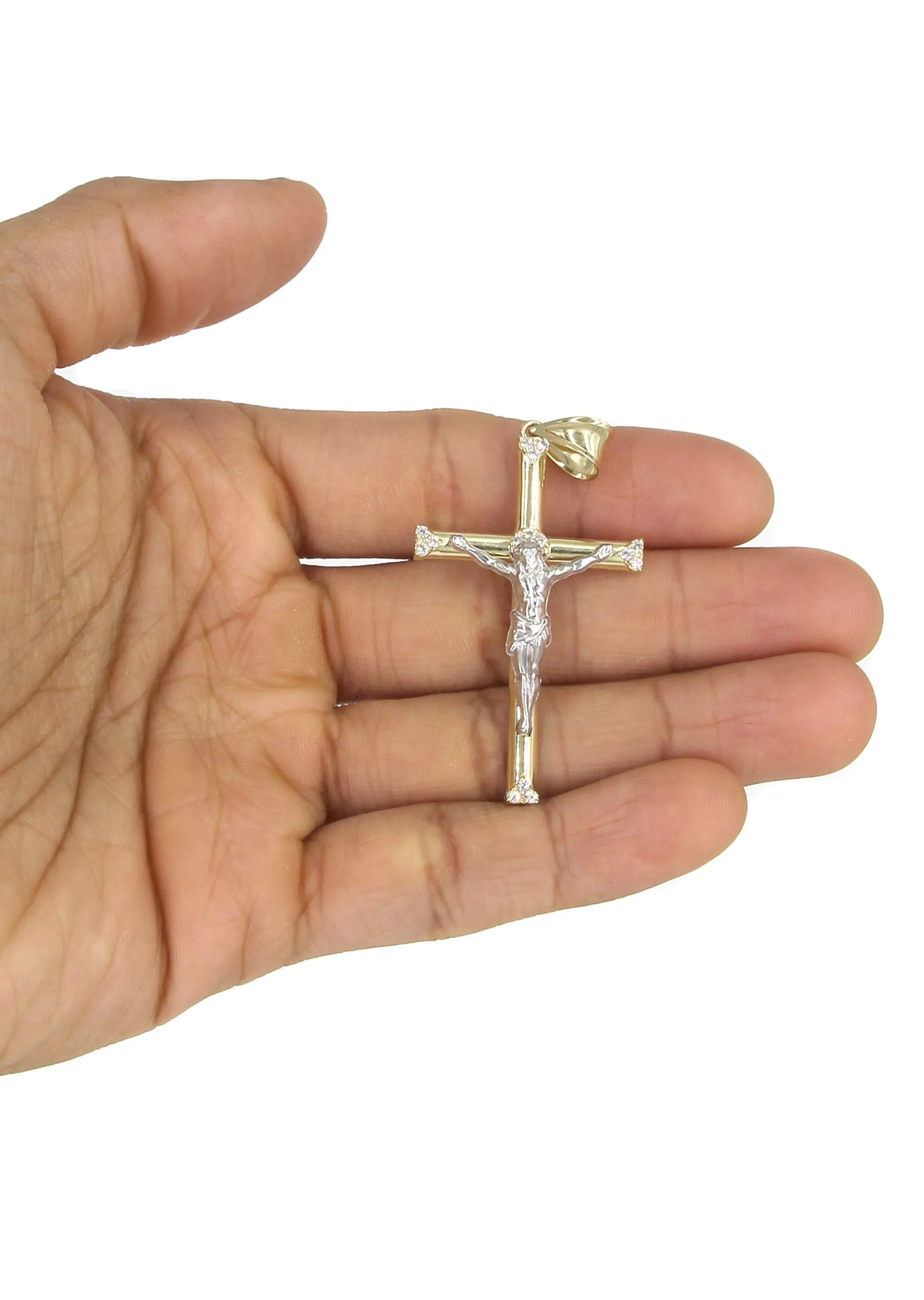 10K Yellow Gold Crucifix / Cross Necklace | Appx. 13.6 Grams