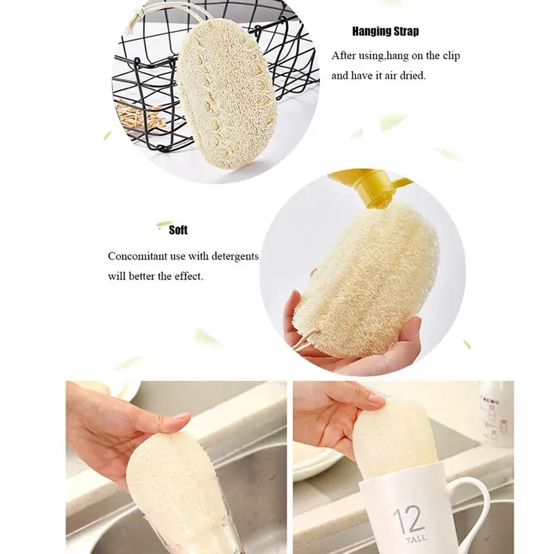 3 Pack Luffa Cleaning Sponge