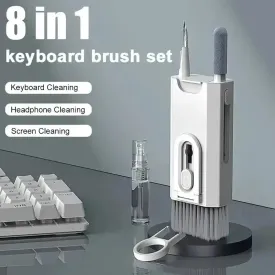 8-in-1 Keyboard Cleaning Kit - Earphone Cleaner Brush for Devices