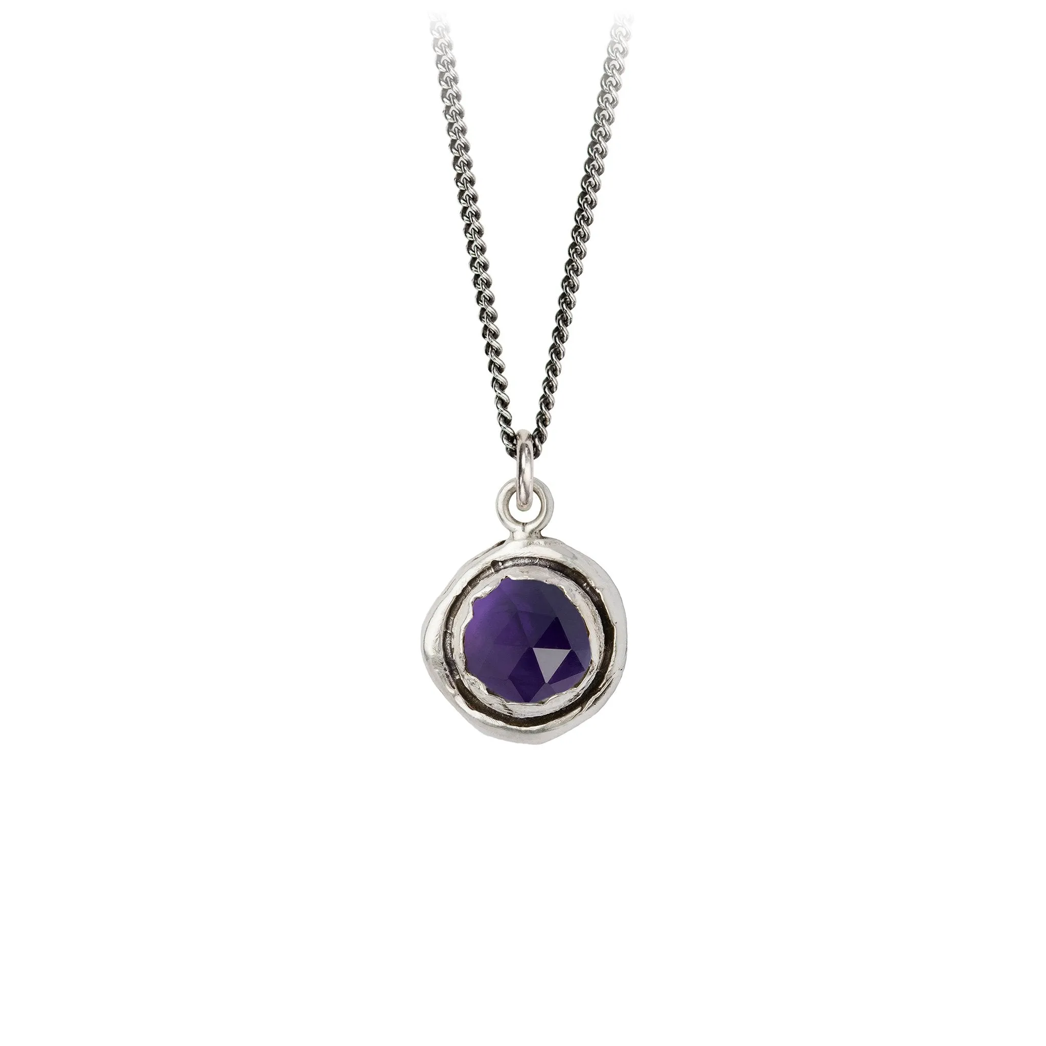 Amethyst Faceted Stone Talisman