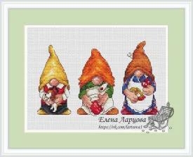 Baby & Karlsson Dwarfs - PDF Cross Stitch Pattern