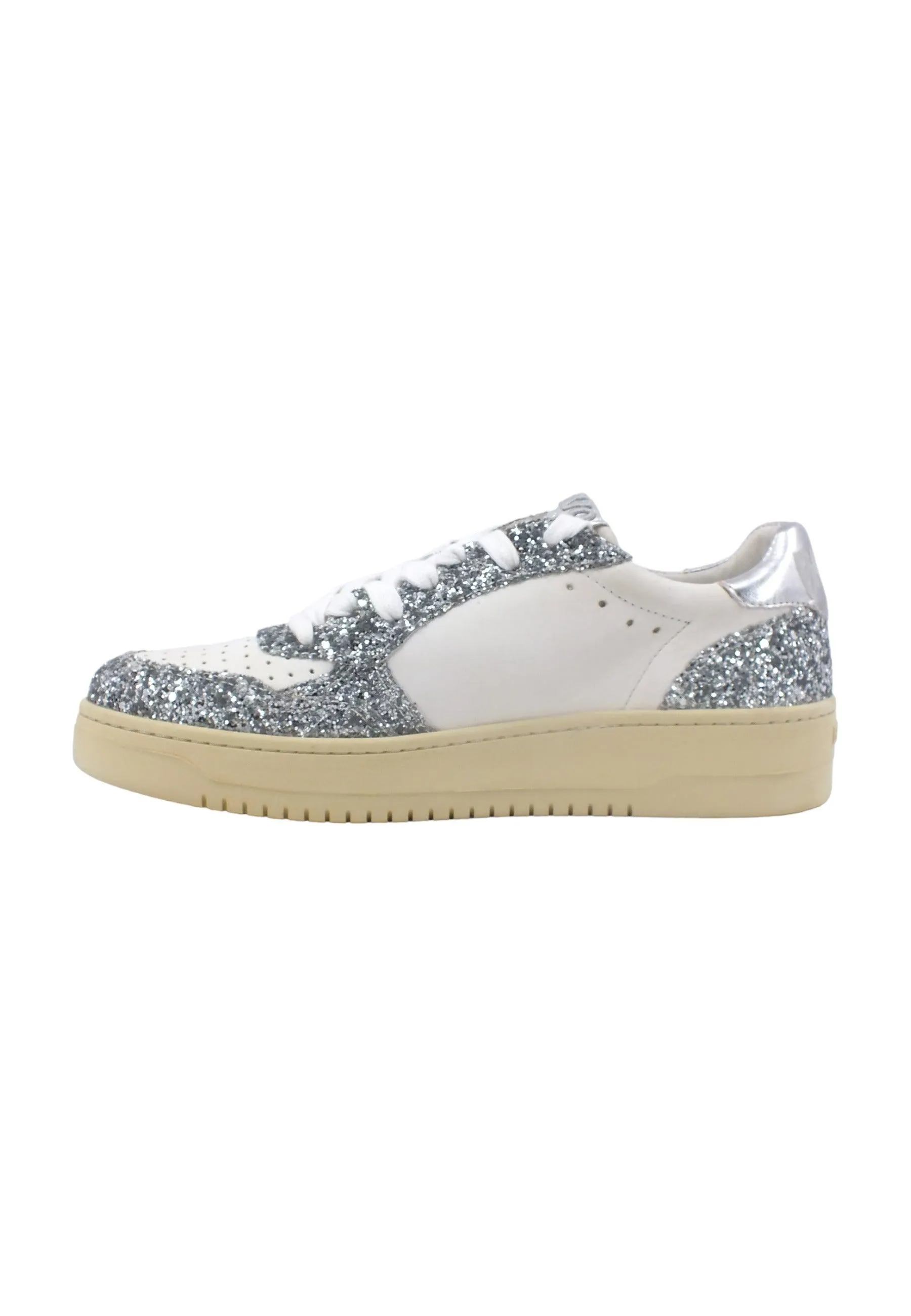 BACK70 Slam 901 Sneaker Donna Glitter Silver 108001