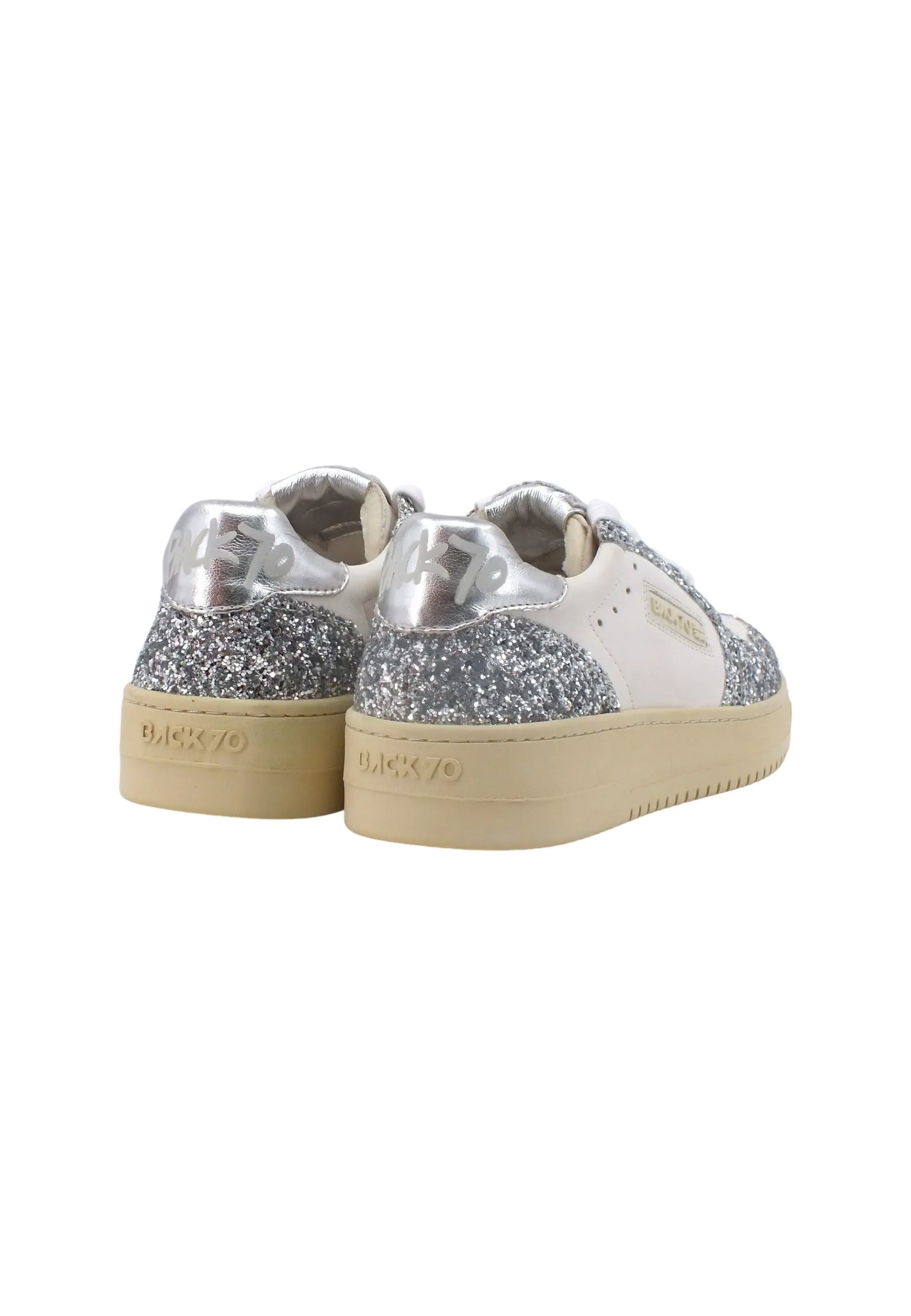 BACK70 Slam 901 Sneaker Donna Glitter Silver 108001