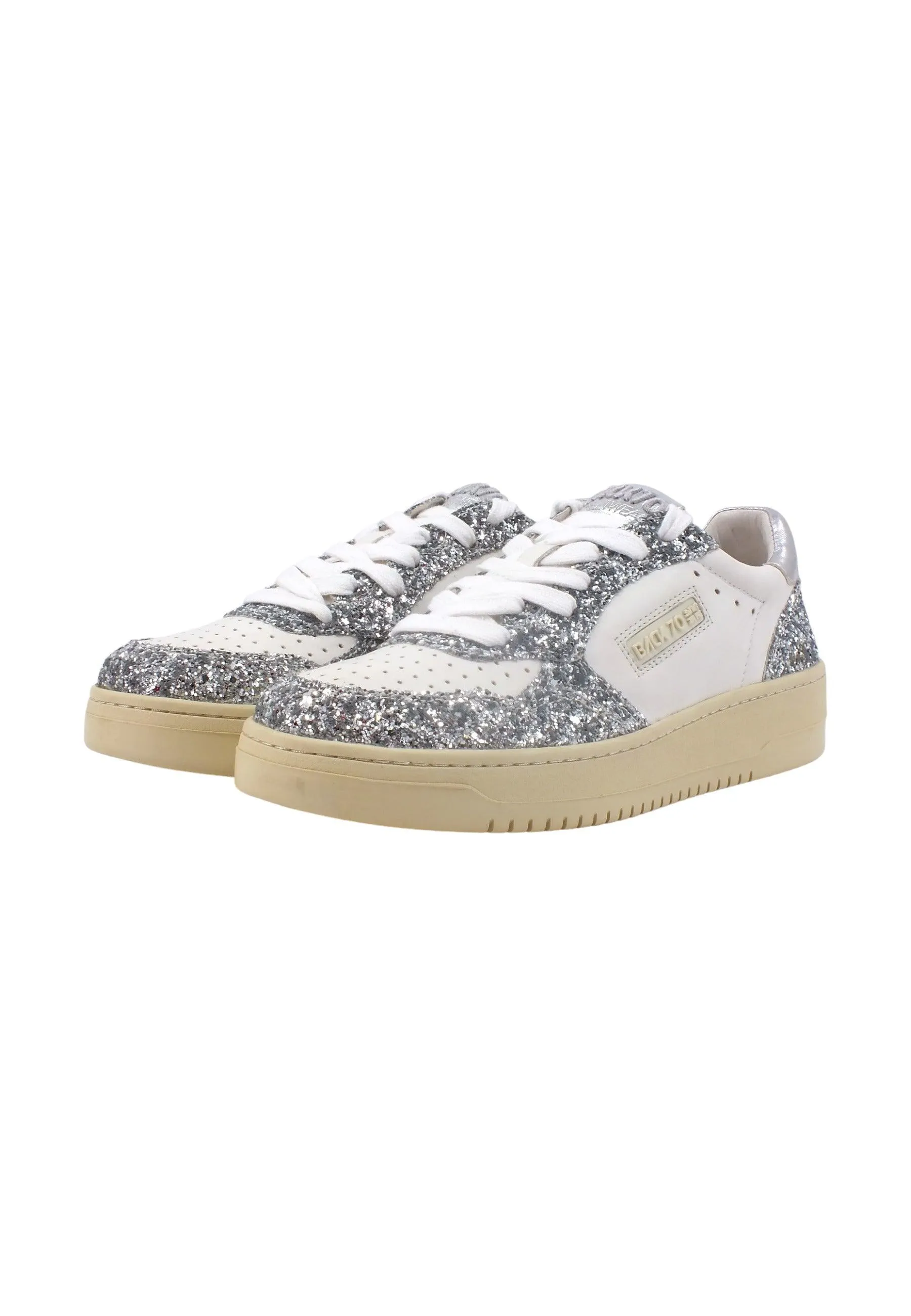 BACK70 Slam 901 Sneaker Donna Glitter Silver 108001