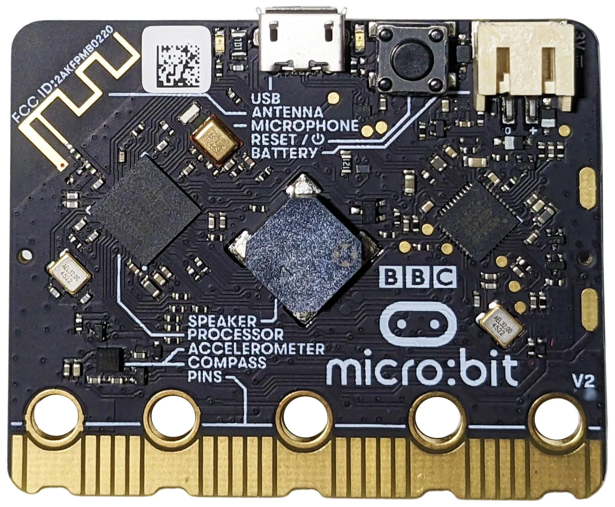 BBC Micro:Bit V2.1 Go Kit - Includes micro:bit Board, MicroUSB Cable, and Battery Pack