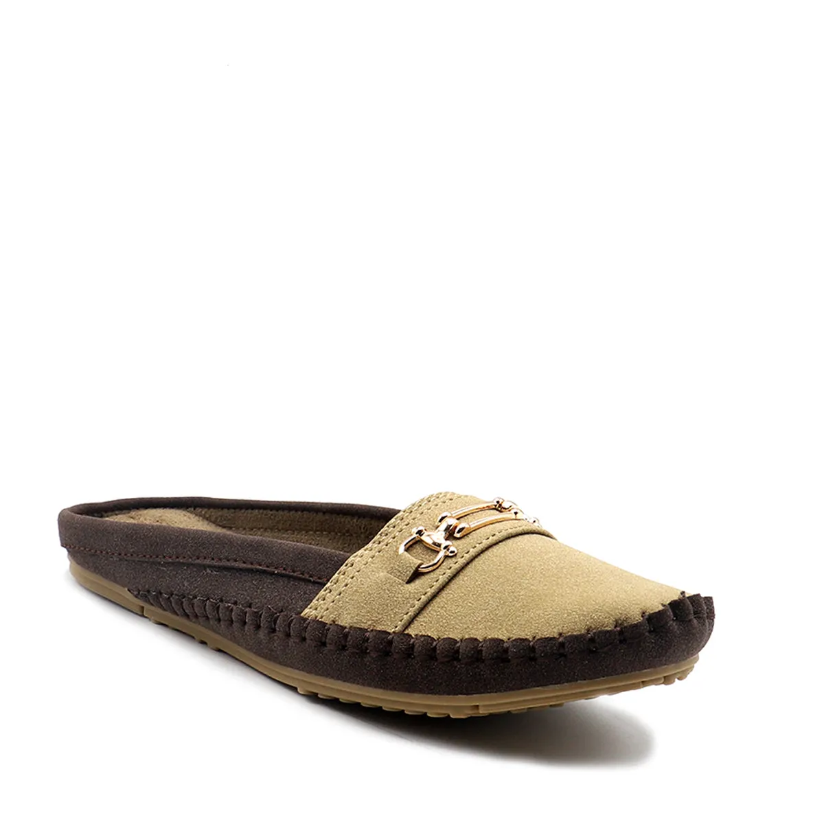 Beige Casual Mule 012039