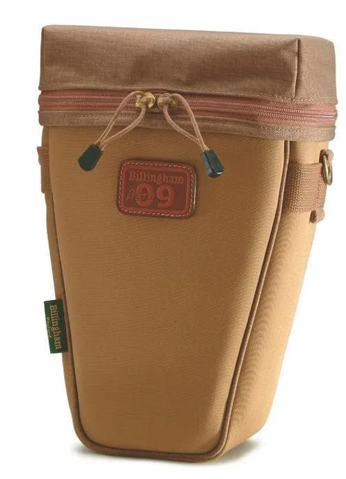 Beta Camera Pouch - Khaki Canvas / Tan Leather / 09