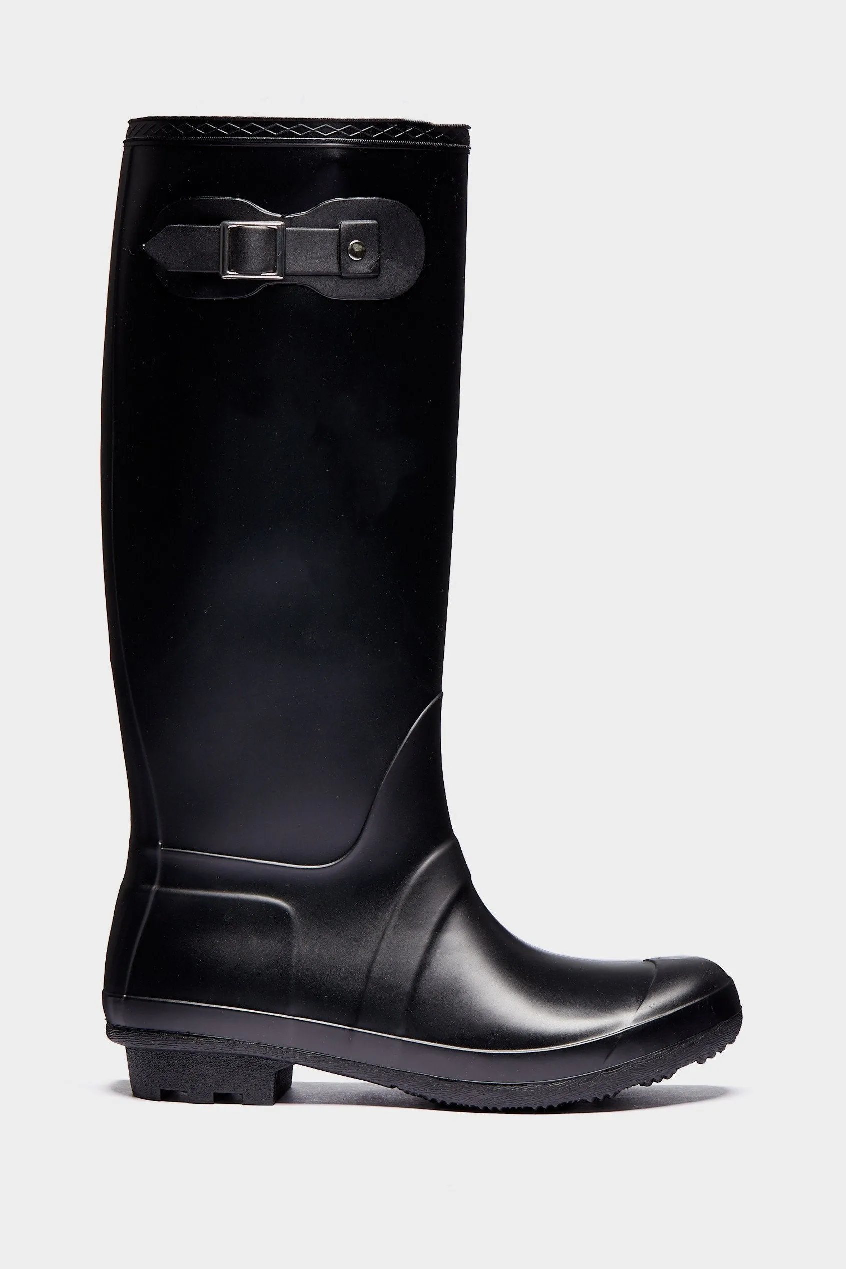 Black Buckle Wellies