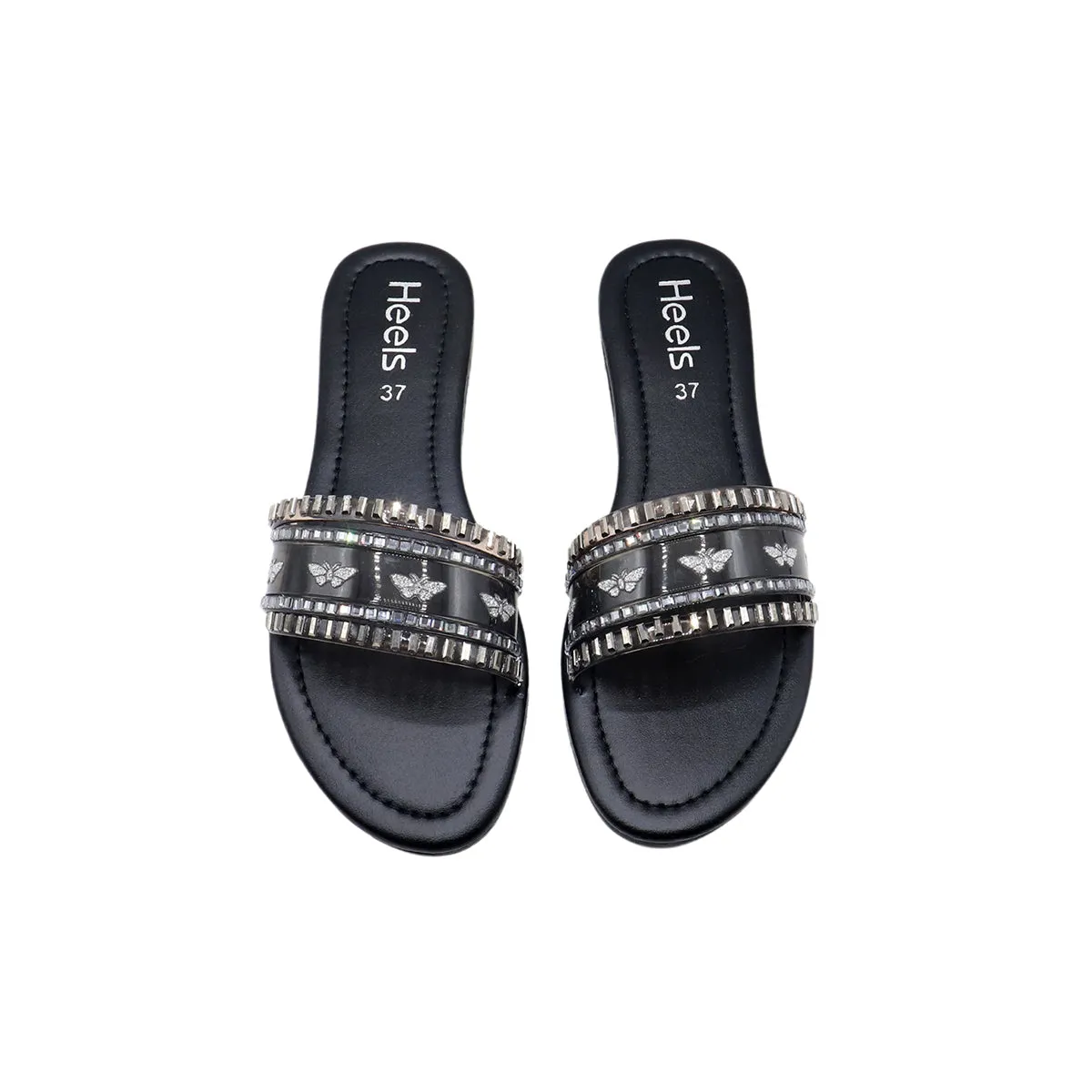 Black Casual Slipper 000379