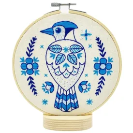 Blue Jay Embroidery DIY Kit