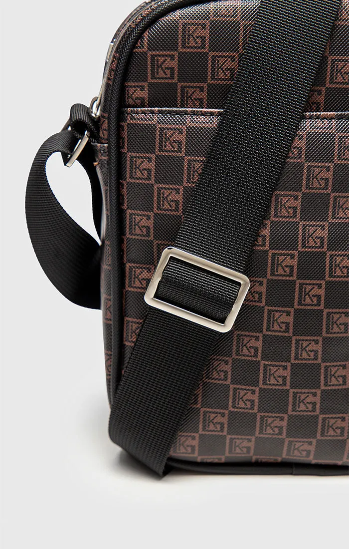 Brown iD Clone Vertical Shoulder Bag