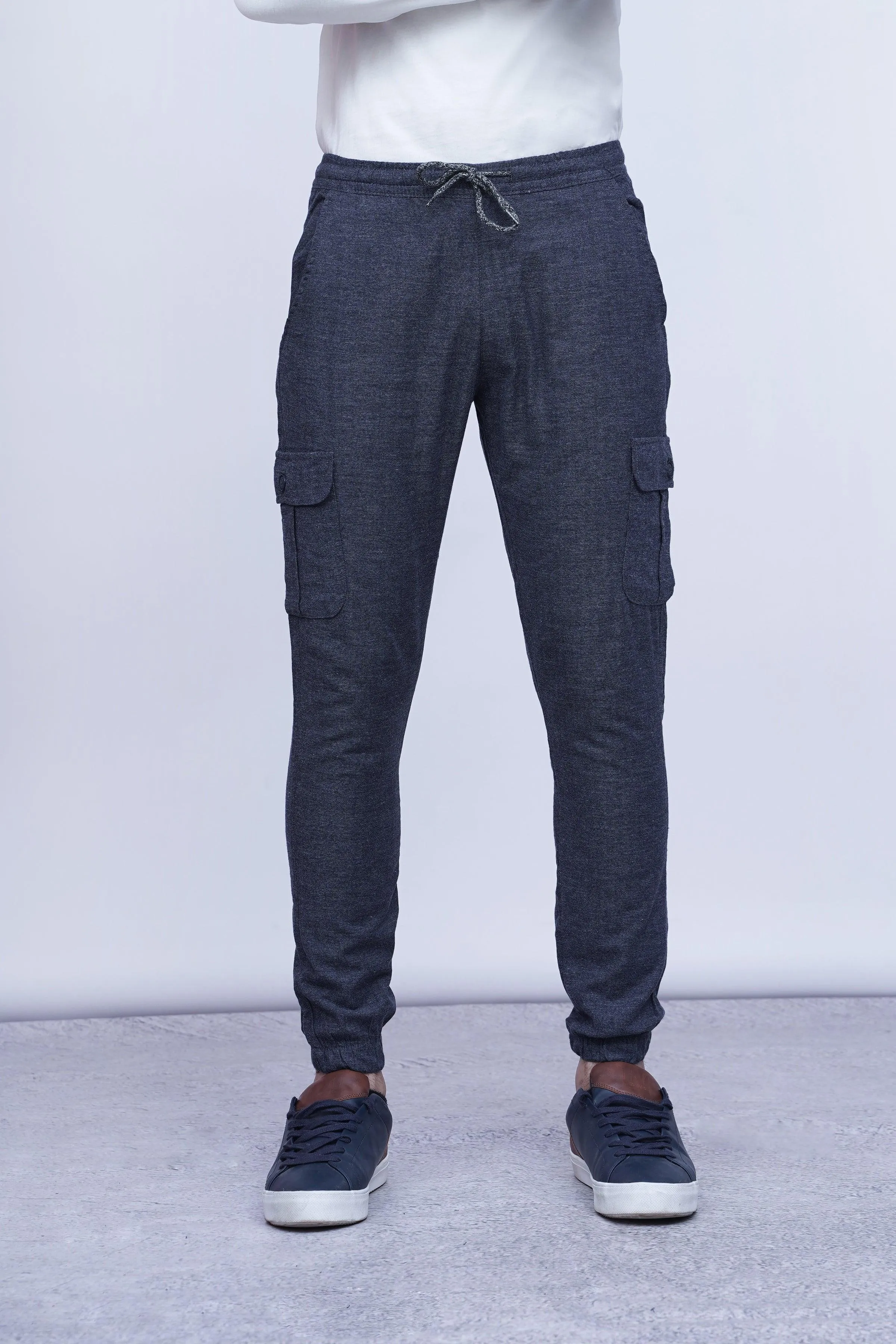 CASUAL JOGGER TROUSER BLUE GREY