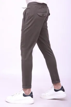 CASUAL JOGGER TROUSER DARK OLIVE