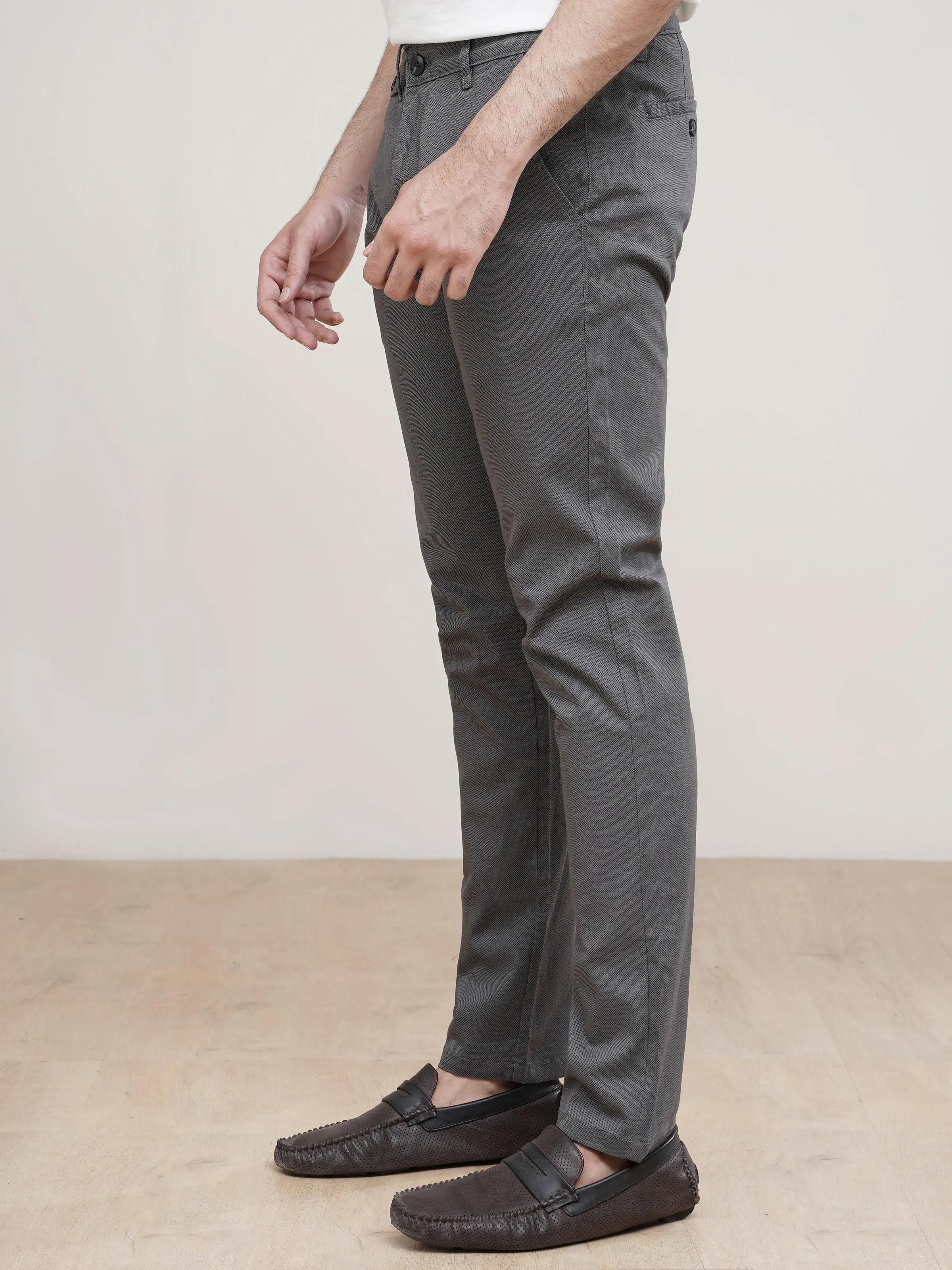 CASUAL PANT CROSS POCKET GREY BLUE