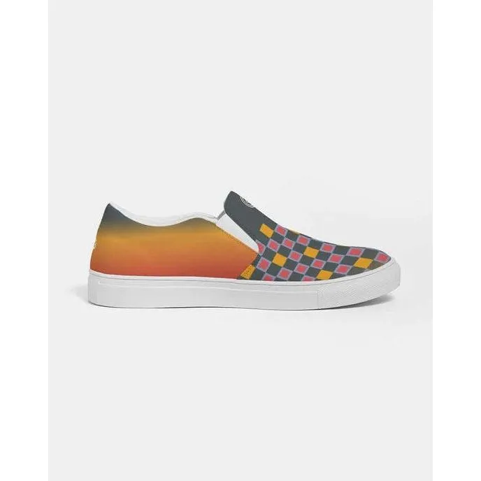 Catchflo Mens Brookietown Slip-On Canvas Shoe