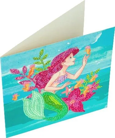 CCK-DNY803: Ariel, 18x18cm Crystal Art Card