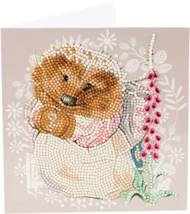 CCK-PRBT10: Mrs. Tiggy-winkle 18x18cm Crystal Art Card