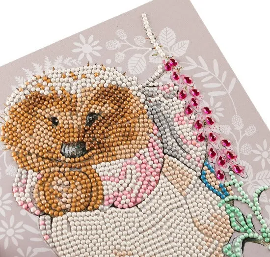 CCK-PRBT10: Mrs. Tiggy-winkle 18x18cm Crystal Art Card