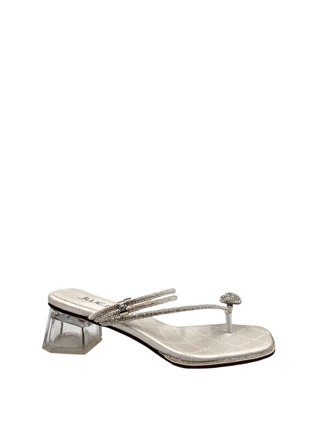 Crystal Jasmine Mid Block Sandal