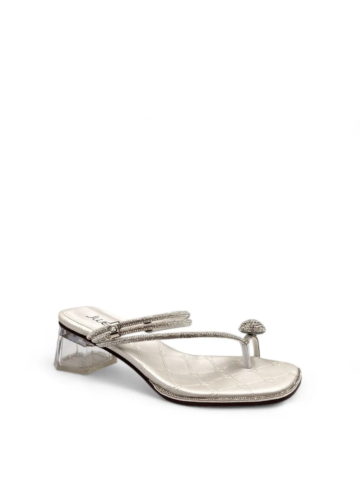 Crystal Jasmine Mid Block Sandal