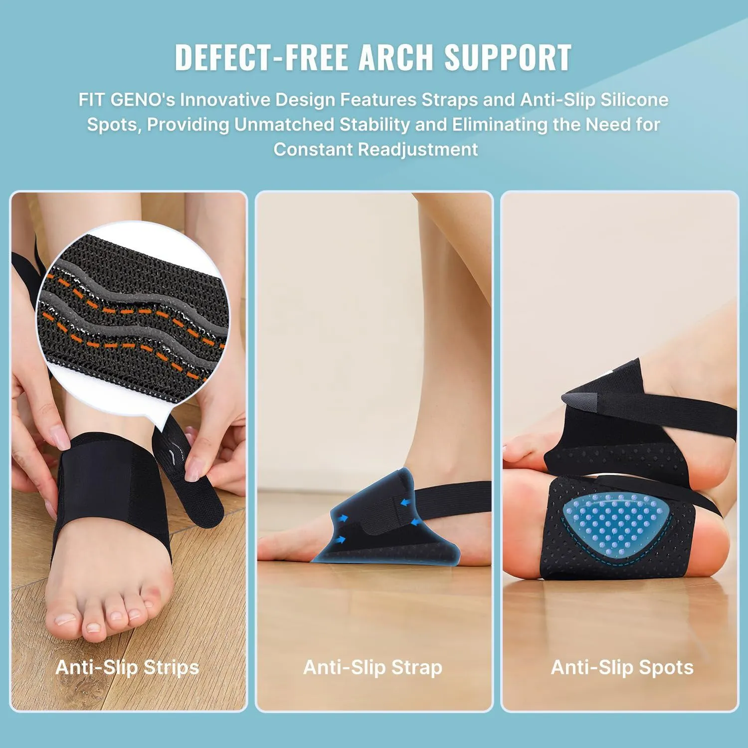 Dbeck® Corrective Orthotic Insoles for Flat Foot Training