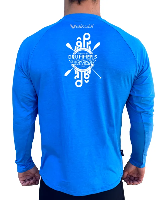 DRUMMERS - UV Performance L/S Tech Top - Cyan - CUSTOM