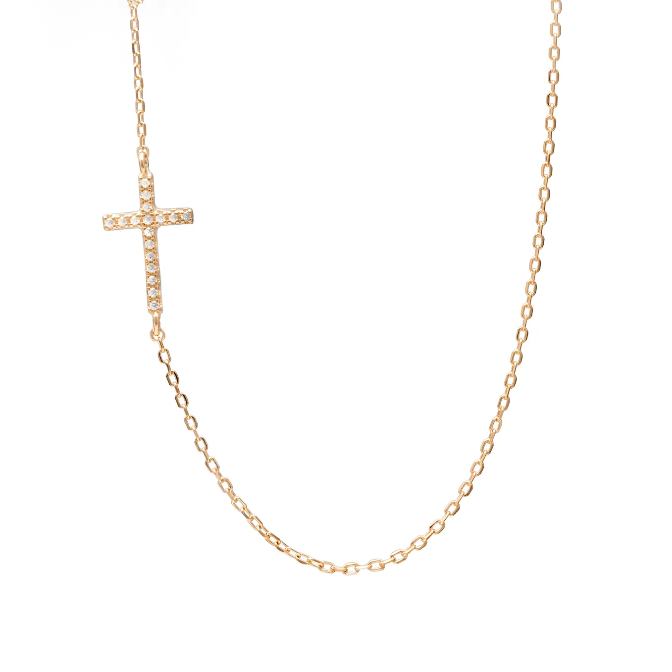 Duo Side Cross Necklace