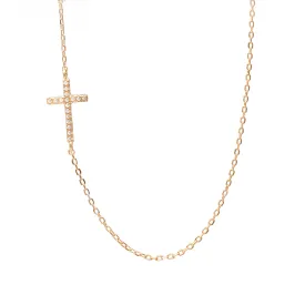 Duo Side Cross Necklace