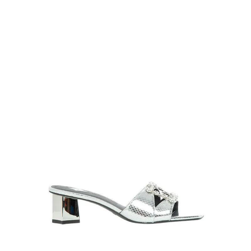 EBI36-SLR Sandal Heels - Silver