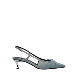 EDK56-BD7 Women's Heels - Blue Denim