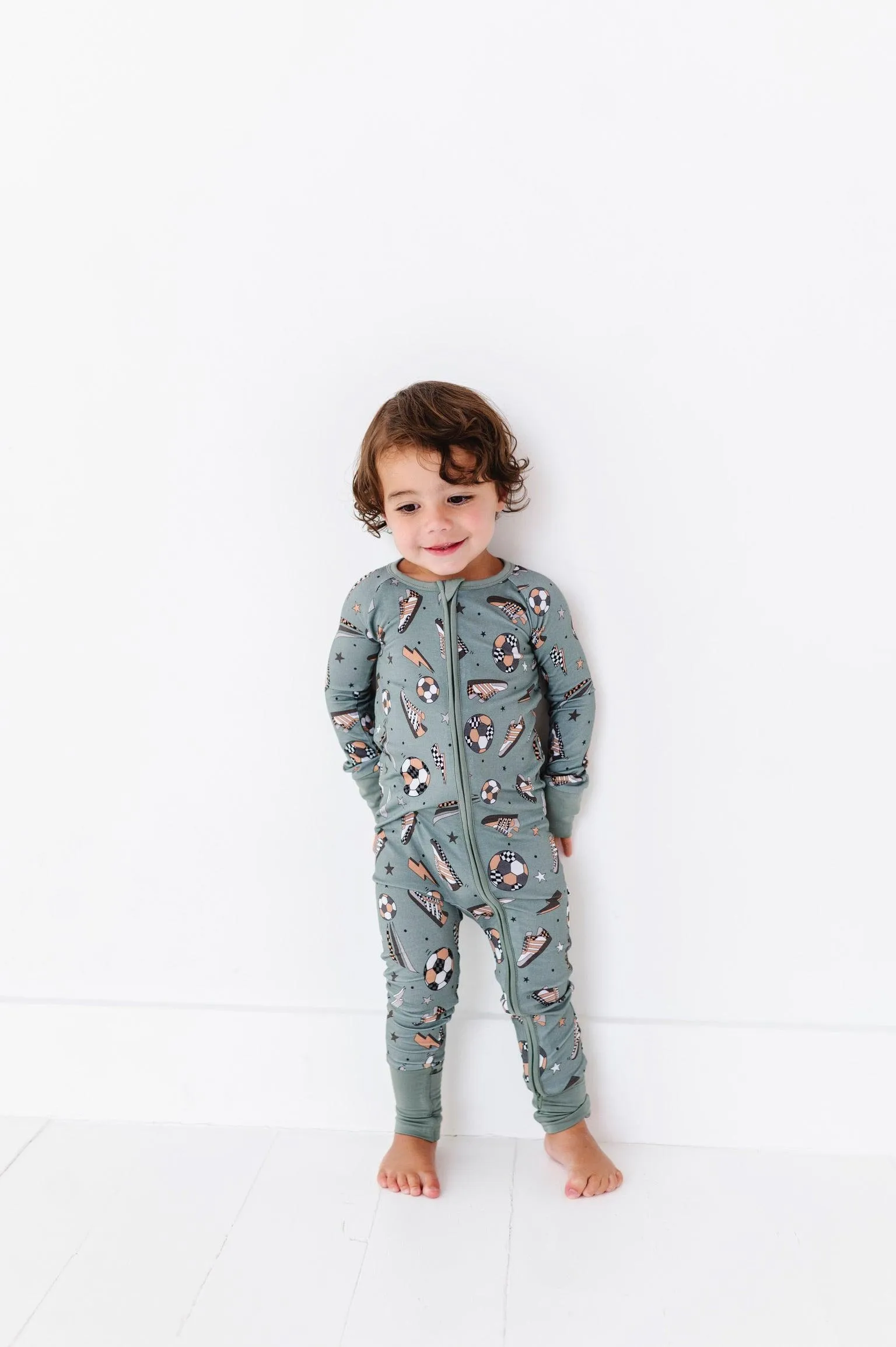 Goal Hard or Go Home Soccer Baby Bamboo Pajamas