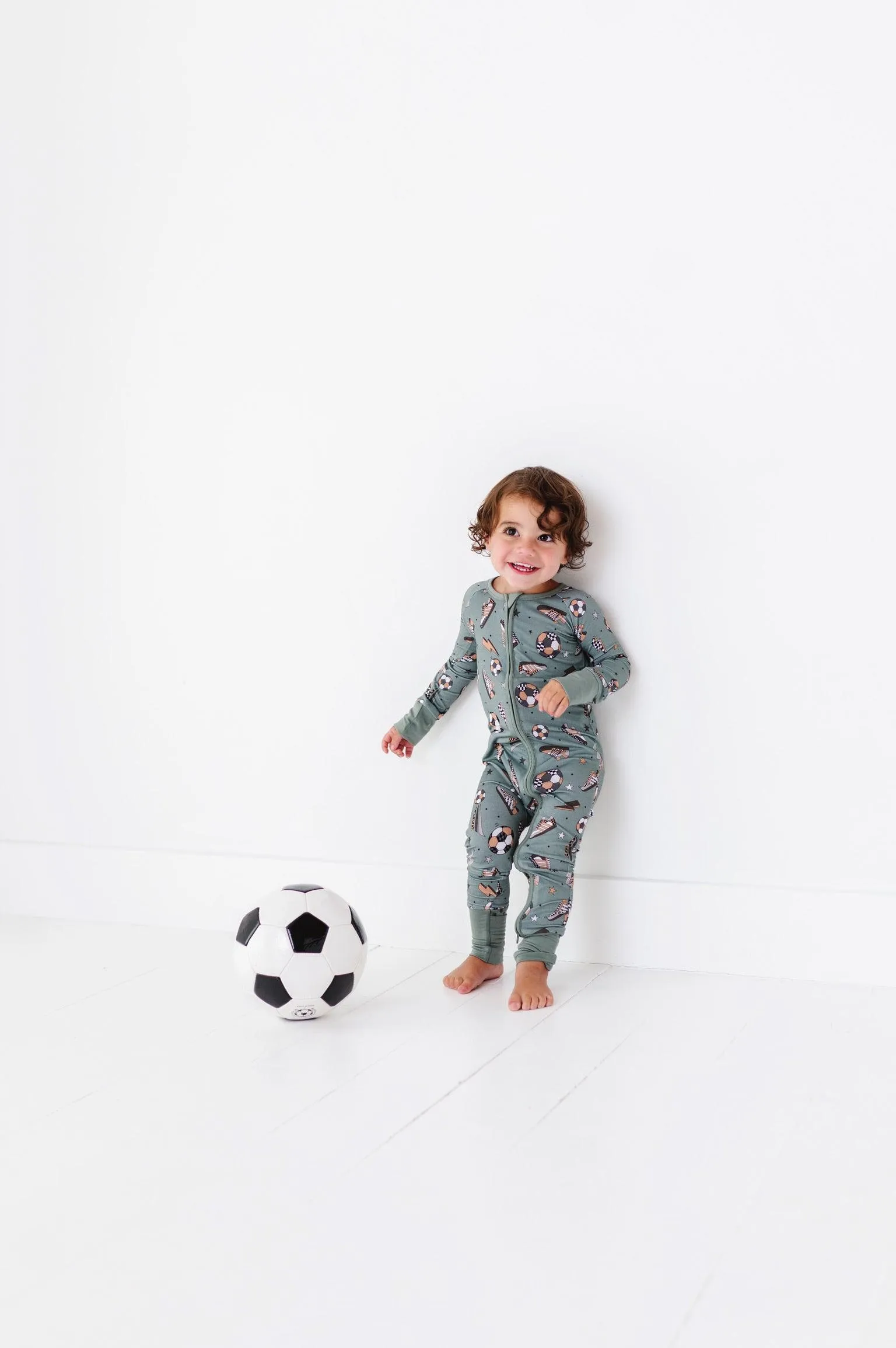 Goal Hard or Go Home Soccer Baby Bamboo Pajamas