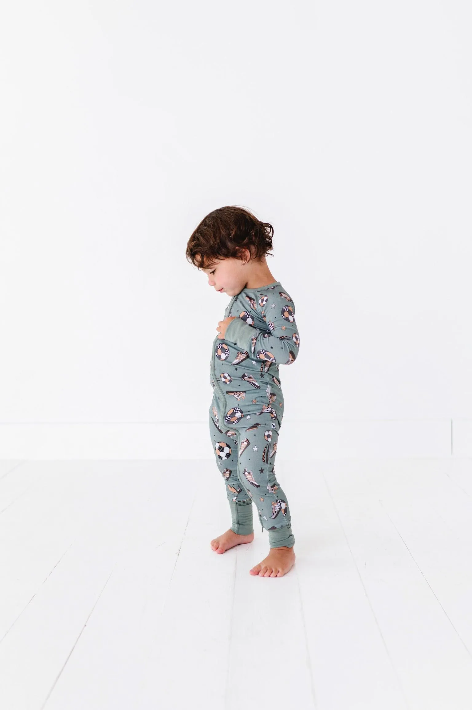 Goal Hard or Go Home Soccer Baby Bamboo Pajamas