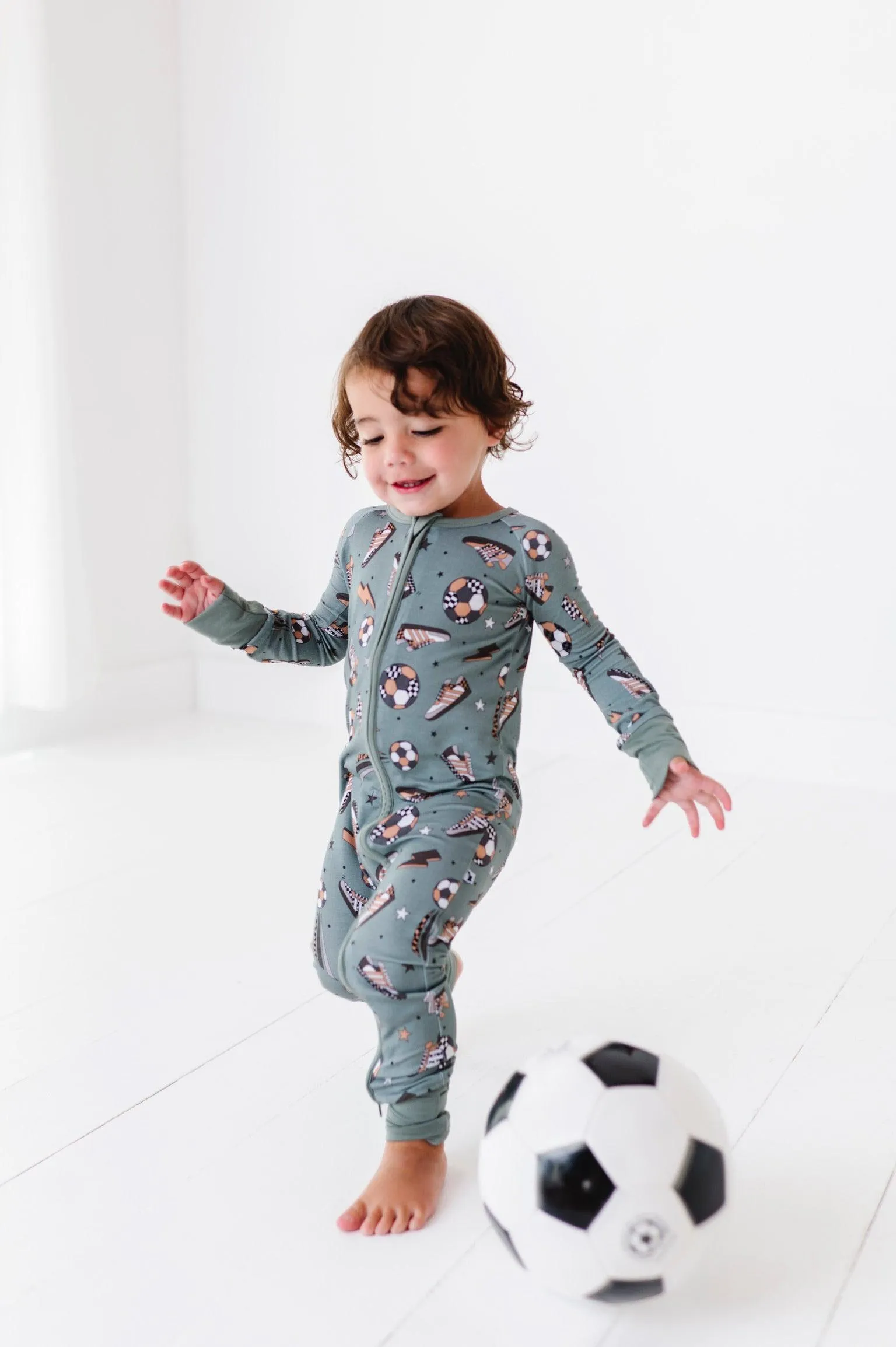 Goal Hard or Go Home Soccer Baby Bamboo Pajamas