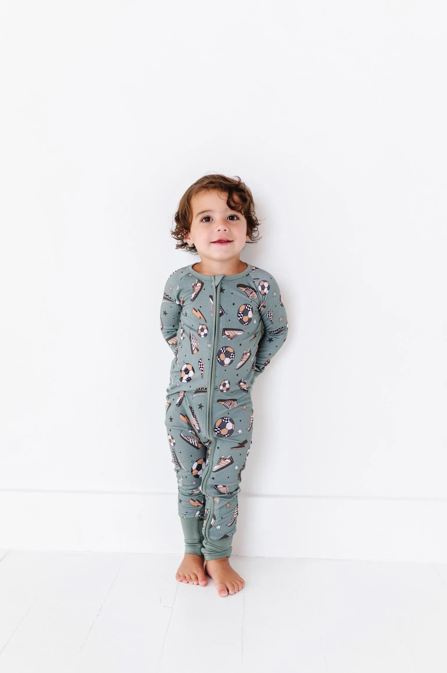 Goal Hard or Go Home Soccer Baby Bamboo Pajamas