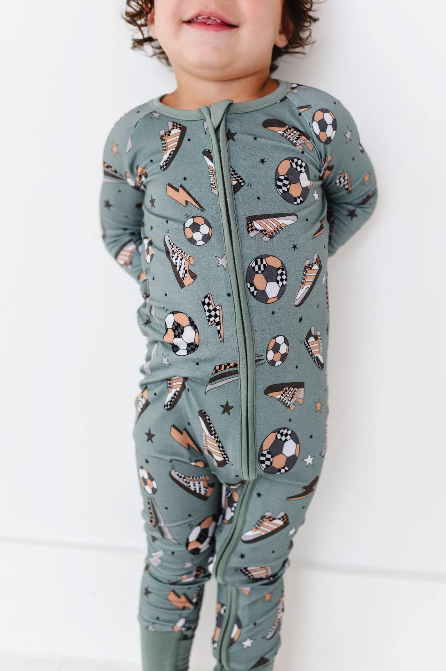 Goal Hard or Go Home Soccer Baby Bamboo Pajamas