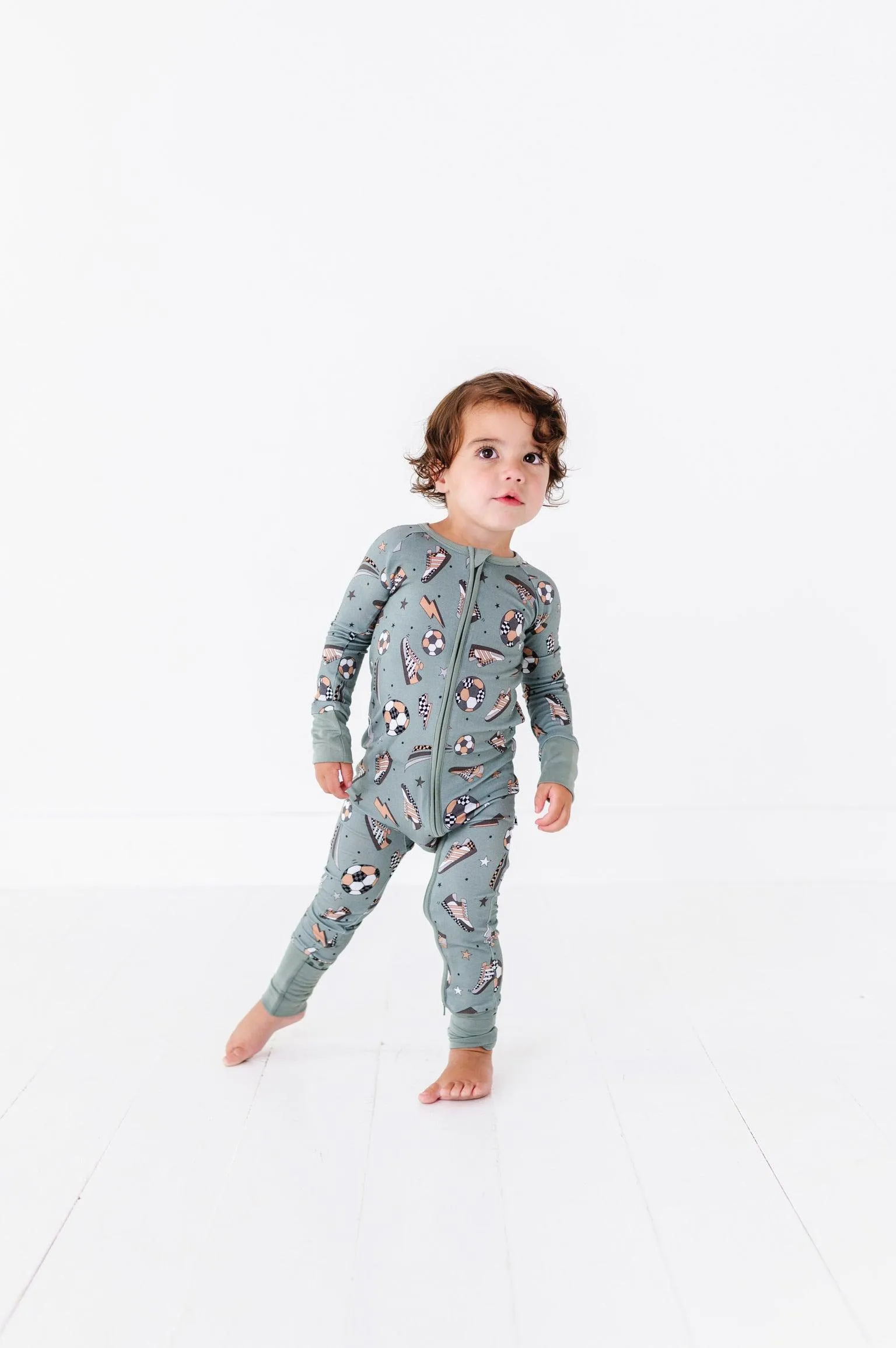 Goal Hard or Go Home Soccer Baby Bamboo Pajamas