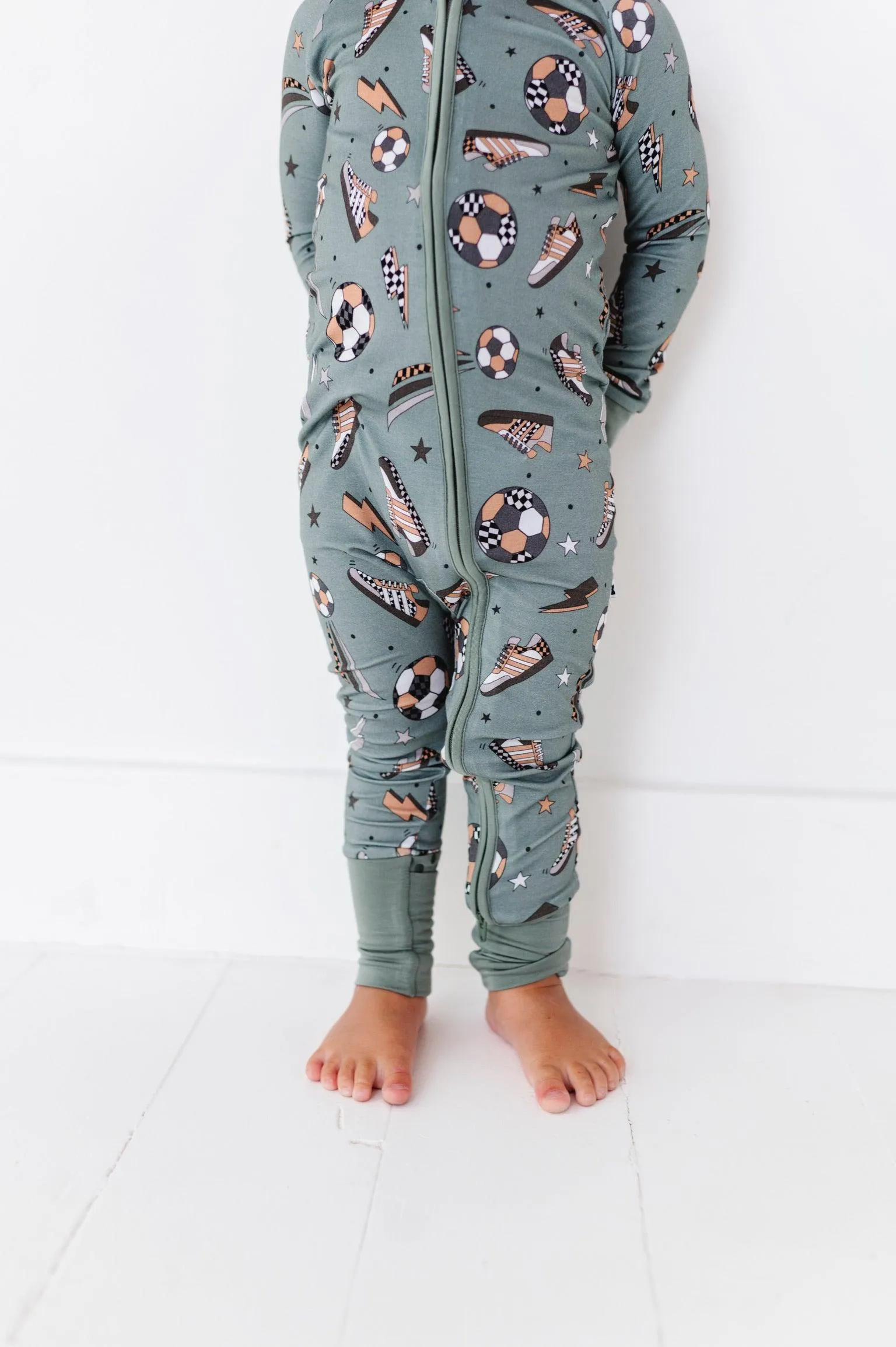 Goal Hard or Go Home Soccer Baby Bamboo Pajamas