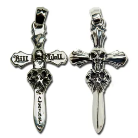 Master Triple Skull with Cross Pendant