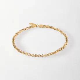 Mini Rolo Anklet - Gold