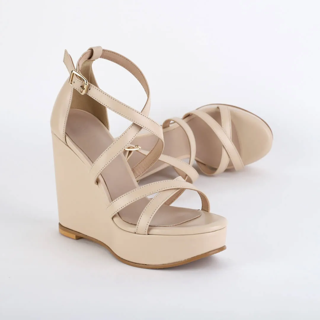 *MYIA - beige, 11cm size UK 2.5