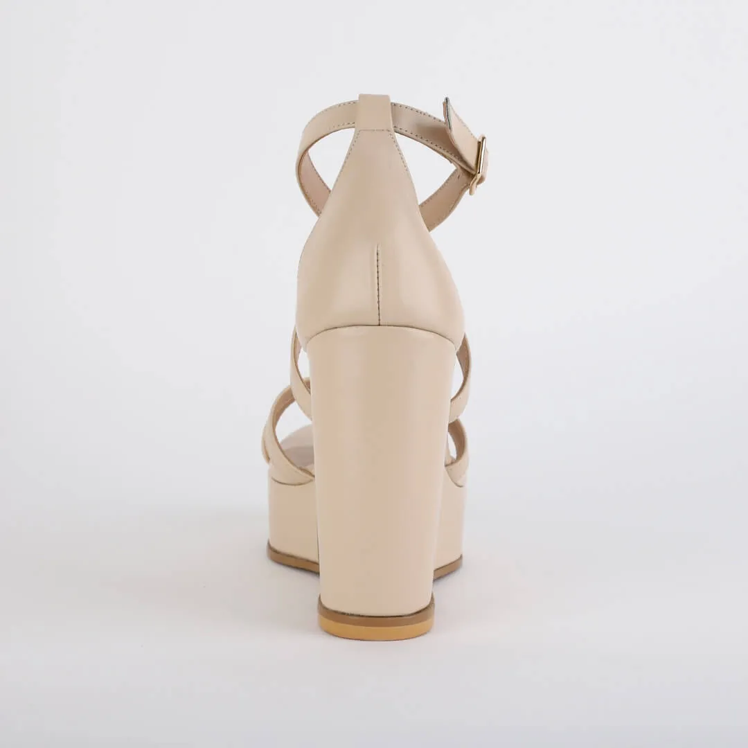 *MYIA - beige, 11cm size UK 2.5