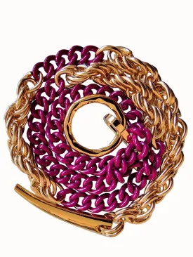 NEW! FORBIDDEN DELUXE Necklace - Aubergine & Gold