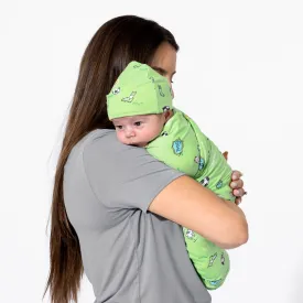 Soccer Bamboo Swaddle & Beanie Set