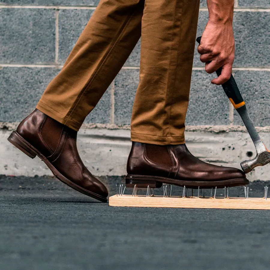 STEEL TOE CHELSEA BOOT WALLACE BROWN