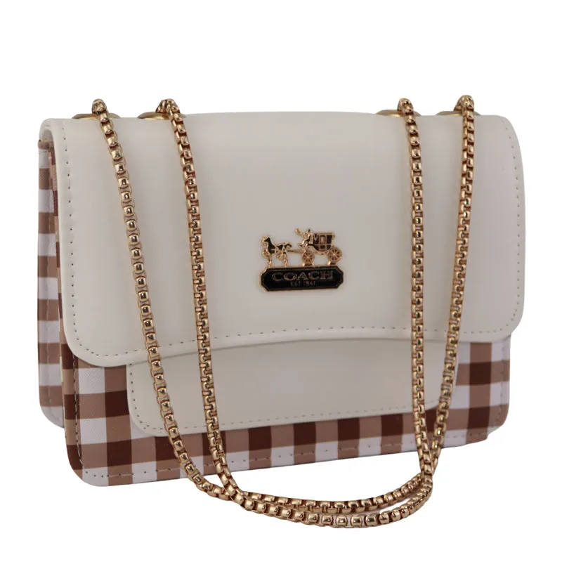 Stylish crossbody Purse with Gold Chain