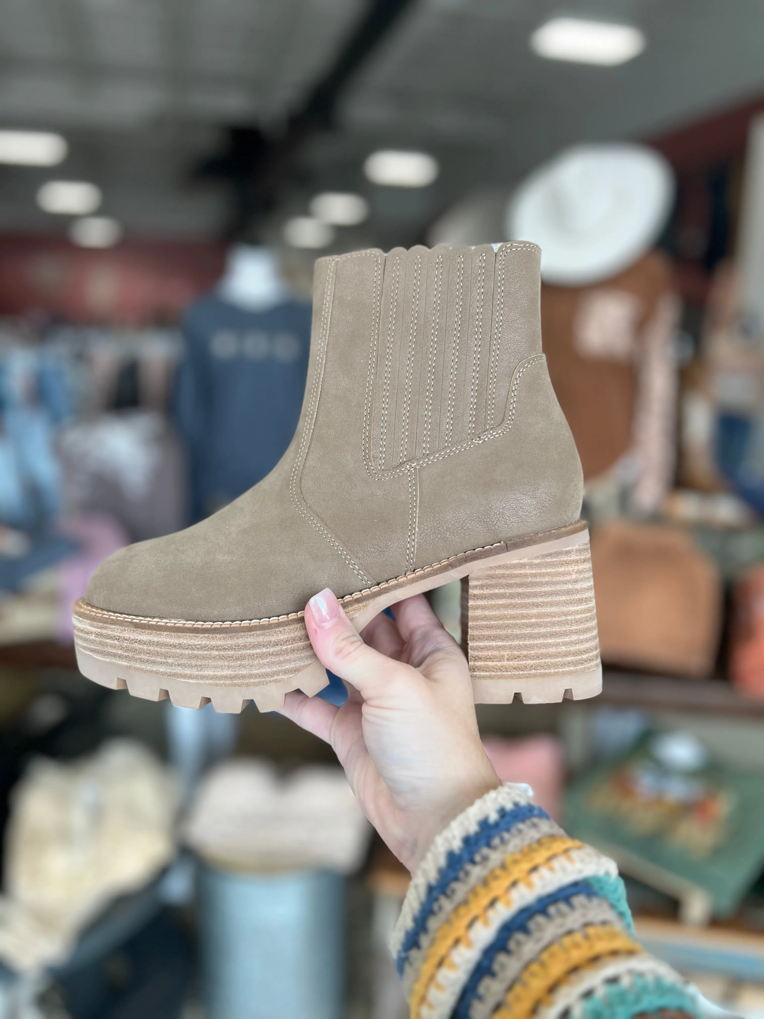 The Taupe Aubrey Bootie