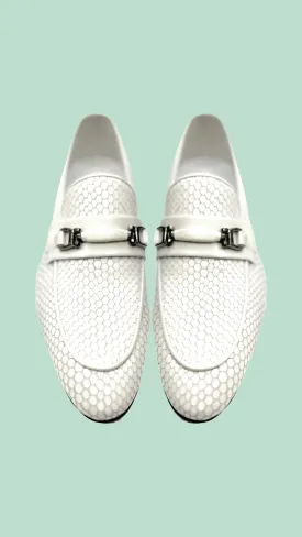 White shiny shoe