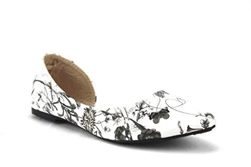 Women's Iynx Candy-1 Open Side D'Orsay Flat Shoes